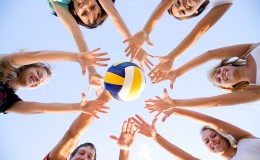 volleyball on the beach