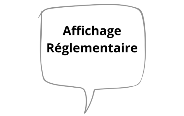 Affichage réglementaire