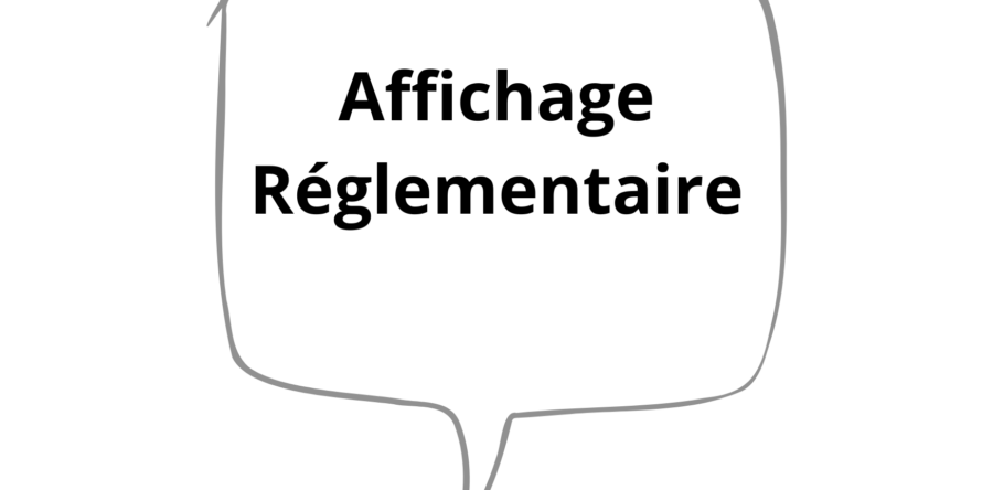 Affichage réglementaire